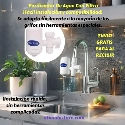 Filtro Purificador de Agua para Grifo: Agua Potable al Instante
